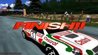 BGMをセガサターン版に変えてみた。 "SEGA RALLY CHAMPIONSHIP/セガラリーチャンピオンシップ” Arcade Playthrough Sega Saturn BGM