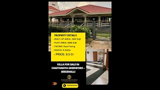 Villa for Sale in Chaithanya Greenford–Seegehalli/Call:08069640286/Watsapp9591608349