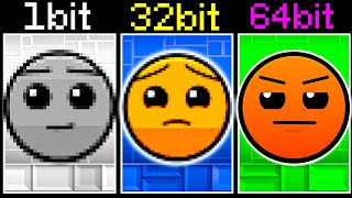 Custom Geometry Dash Faces but everytime more and more bits 9