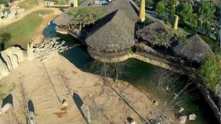 Aerial view of Bioparc (Valencia Zoo) with my Hexacopter