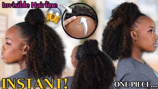 Welp! UNDETECTABLE Half Wig | The INSTANT Blend is 😱 Crazy!! | MARY K. BELLA ft. @CurlsCurls