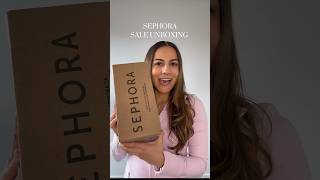 SEPHORA SALE UNBOXING 📦 #sephora #sephorasale #unboxingvideo #shopping #newmakeup #hairproducts