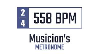 558 BPM - 2/4 - Metronome