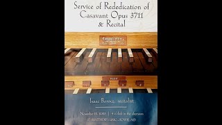 1112 2023 Service for Organ Rededication and Organ Recital