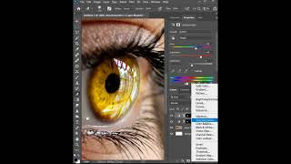 Multi-Color Eyes in Photoshop #Photoshop #shorts