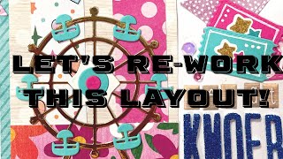 Let’s ReDo The Worst Layout I Have Ever Made!! | Scrapbook Layout Tutorial