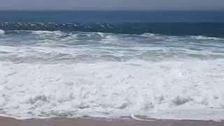 Monster waves off the Wedge on Aug. 27th, 2014