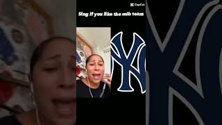 sing if you like the mlb team