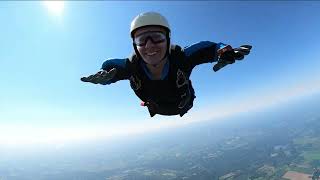 Libby Piper's final check dive skydive at WNY Skydiving