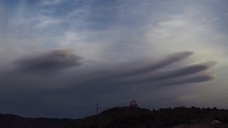 FREAKY Lenticular Cloud Formation Time Lapse!!!