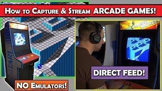 How to capture, record & stream arcade games directly from the cabinet! No MAME! No emulators!!