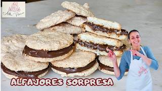 ALFAJORES de COCO, sin harina, ALFACOCOS, MERENGADOS