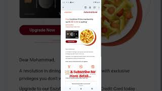 UPGRADE ALERT! Upgrade to EazyDiner Credit Card and get FREE EazyDiner Membership and much more!