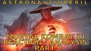 Mortal Kombat 11 Reaction Analysis Game Awards Full Trailer Scorpion Raiden PART 2