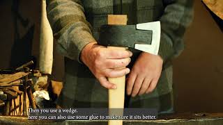 Shafting an axe with subtitles EN