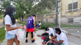 FEEDING THE HOMELESS OVER 500 BURGERS!! (EMOTIONAL)