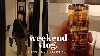 Greek Skincare? | Korres Greek Natural Skincare x Mamou | Ru Vlogs