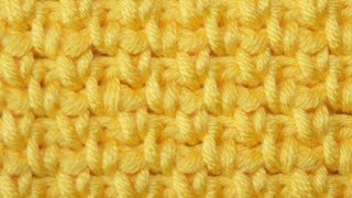 Moss stitch how to crochet - pattern 21