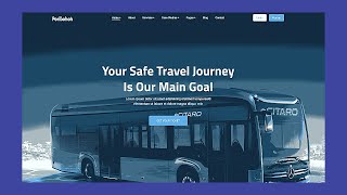 Create a Responsive Bus Booking Website using HTML and CSS | Booking website using html css