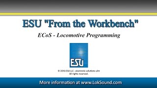 ECoS Locomotive Programming