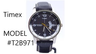 TIMEX T2B971 BLACK DIAL  / PERPETUAL CALENDAR WATCH