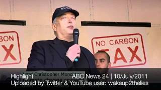 Christopher Monckton at Hyde Park rally Sydney 10/July/2011 no carbon tax