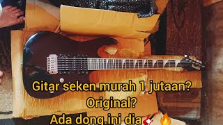 UNBOXING  GITAR 2nd original 1jutaan . emang ada??