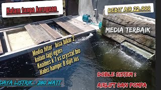 MEDIA FILTER DAPAT BUAT SATU KOLAM MINIMALIS NGERI INI ISI NYA,