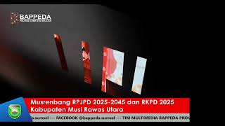 Musrenbang RPJPD 2025 2045 dan RKPD 2025 Kabupaten Musi Rawas Utara