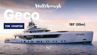 GECO I The striking 181' (55m) Admiral G-Force superyacht I For charter with IYC