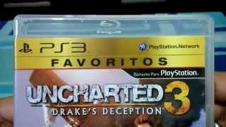 [Unboxing - PS3] Uncharted 3: Drake's Deception - PT-BR