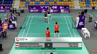 Pramudya/Yeremia (INA) vs Fang-Chih Lee/Fang-Jen Lee (TPE) | Badminton Orleans Masters 2023 R32