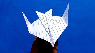 Cara membuat pesawat kertas jet tempur | Paper jet plane