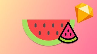 Learn to make a Watermelon In Sketch App