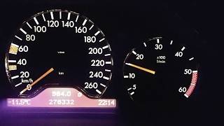 Mercedes Benz E300TD OM606 acceleration 0-100 km/h