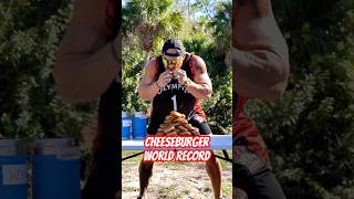 50 CHEESEBURGER CHALLENGE #food #shorts #worldrecord