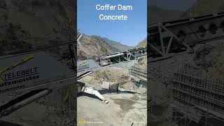 Coffer Dam Concrete | Dyke Concrete #jetgrouting #cofferdam #mohmanddam #hydropower #construction