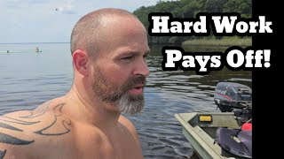 The Hard Work Pays Off! #diy #family #lake #boat #fun #funny #river #garden #homestead