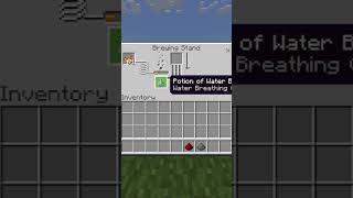 How To Brew Water Breathing (8:00) Splash Potions In Minecraft #Shorts