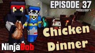 Minecraft PS4 - "Chicken Dinner" Hollow Mountain Survival Ep.37