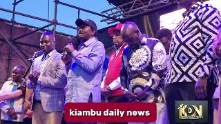 Hon Kalonzo Musyoka, Eugene Wamalwa, & Jeremiah Kioni speeches at Kimorori stadium, Murang'a County.