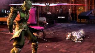 Green Arrow Reset + SA unblockable + combo with ice arrow active Total 61%