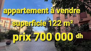 appartement à vendre superficie 122 m² prix 70 ☎️+212 6 57 01 02 17