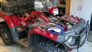 Polaris sportsman XP touring Factory winch wireless remote install