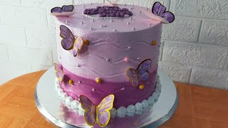 KUE ULTAH CANTIK DEWASA BUTTERFLY #cake #birthday