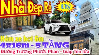 Bán nhà hẻm 209 Trương Phước Phan Bình Tân SIÊU ĐẸP| 64m², 5tầng. Hẻm 6m (gần Tên Lửa)