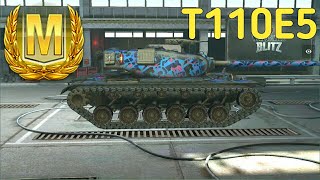 World of tanks blitz. T110E5 Ace. 4444 damage. 4 kills.