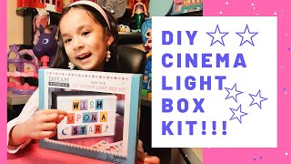 DIY CINEMA LIGHT BOX KIT||LETTERS AND COLORS