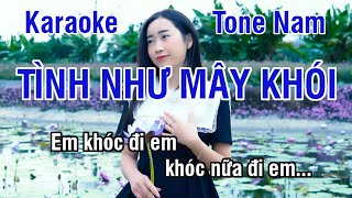 Tình Như Mây Khói Karaoke ❖ Nhạc Sống Hay Tone Nam (Fa Thứ) ► Karaoke Lê Thiết