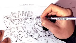 ARTIST DRAWS A PANEL - No Talk Just Work